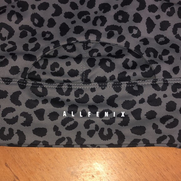 Anthropologie All Fenix Sports Charcoal Leopard Jagger Long Bra size medium bra - Picture 9 of 9
